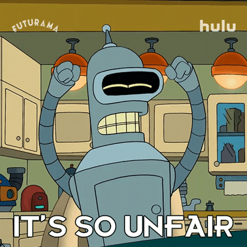 Its So Unfair Bender GIF - Its So Unfair Bender Futurama GIFs