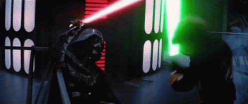 Star Wars Lightsaber Duel GIF - Star Wars Lightsaber Duel Darth Vader GIFs