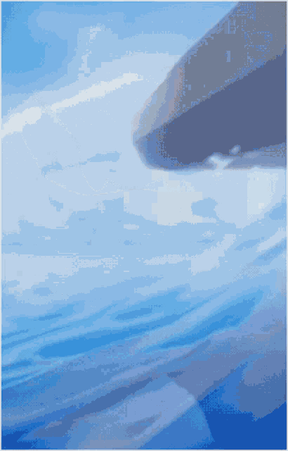 a painting of a body of water with a cliff in the background