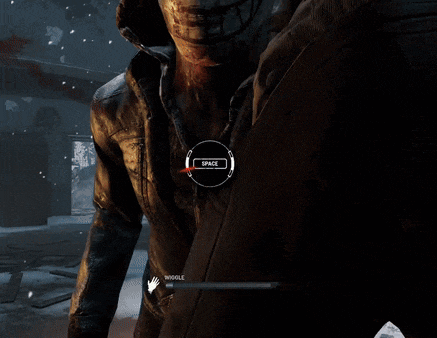 a screenshot of a video game shows a circle with the word space on it