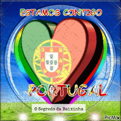 a picture of two hearts with the words portugal on it