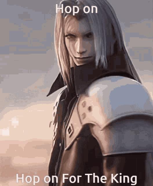 Sephiroth For The King GIF - Sephiroth For The King Hop On GIFs