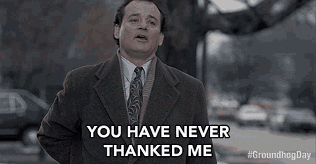 You Have Never Thanked Me Bill Murray GIF - You Have Never Thanked Me Bill Murray Phil GIFs