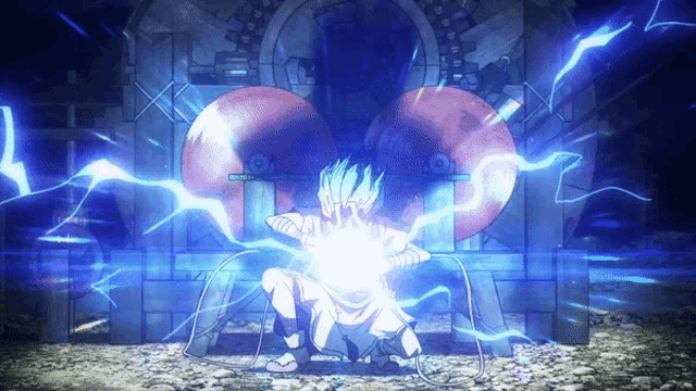 a cartoon of a person being struck by lightning with the word electricity visible