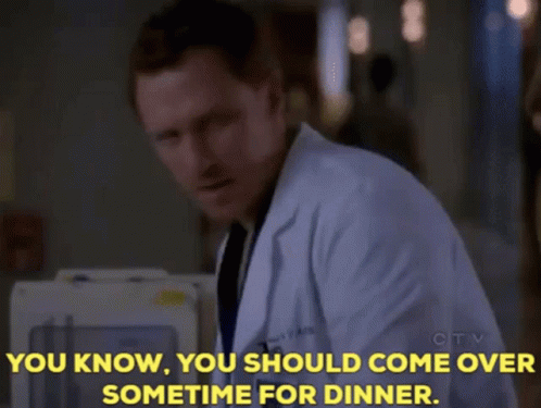 Greys Anatomy Owen Hunt GIF - Greys Anatomy Owen Hunt You Should Come Over Sometime For Dinner GIFs