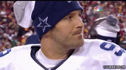 Tony Romo GIF - Tony Romo Romo Face Regret GIFs