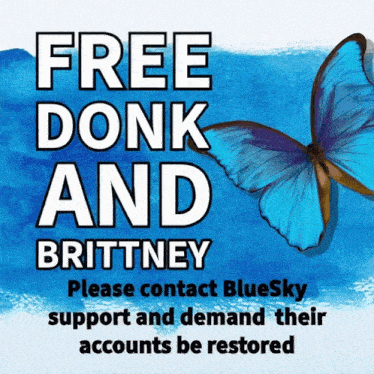 an advertisement for free dork and brittney