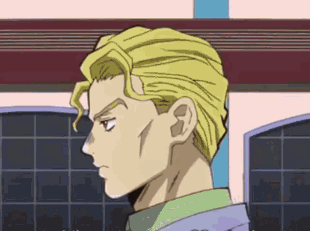 a close up of a cartoon character 's face with a serious look on his face .