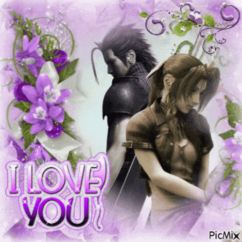 a picture of a man and a woman with the words i love you on the bottom