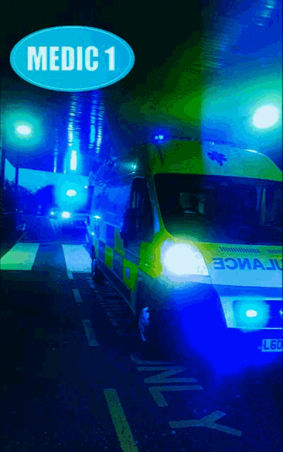 Medic1 Ambulance GIF - Medic1 Ambulance Blue Light GIFs