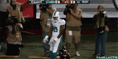 a football game is being played between the miami dolphins and atl