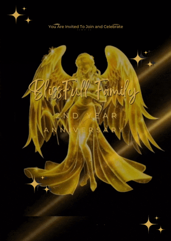 a blissfull family 2nd year anniversary invitation
