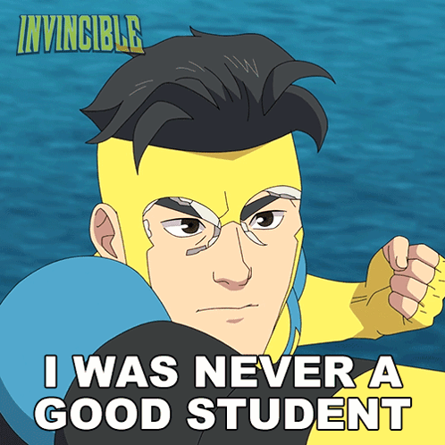 I Was Never A Good Student Mark Grayson GIF - I Was Never A Good Student Mark Grayson Invincible GIFs