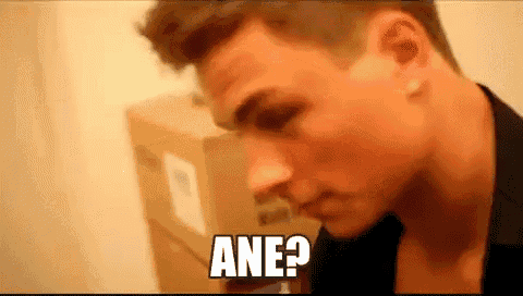a close up of a man 's face with the word ane written on the bottom