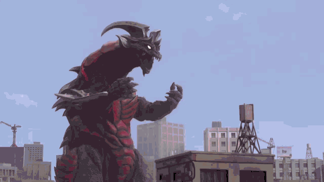 a monster with a lightning bolt coming out of it 's head