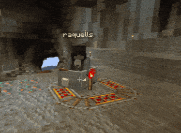 a screenshot of a video game with the name raquells on the screen