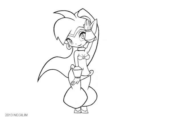 a drawing of a cartoon character with the year 2013 on the bottom
