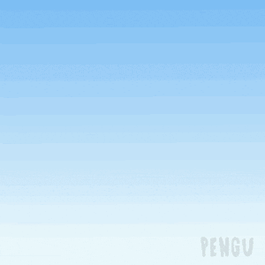 a cartoon penguin is sitting on a toilet with the word pengu below it