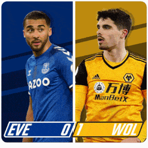 two soccer players are standing next to each other with eve 01 wol on the bottom