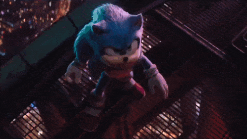 sonic the hedgehog is being struck by lightning in a video game .