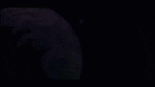 a painting of the earth in space with a few stars in the background