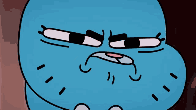 a cartoon character says " lo destruire " in front of his face