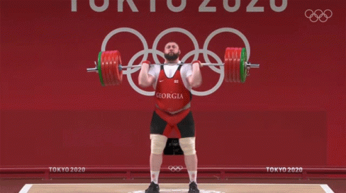 Strong Lasha Talakhadze GIF - Strong Lasha Talakhadze 2020olympics GIFs