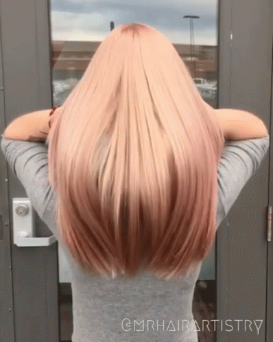 Rose Gold Hair GIF - Colored Hair Rose Gold GIFs