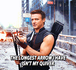 the longest arrow i have is n't my quiver written on a picture