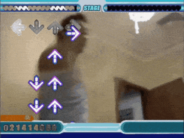 a screenshot of a video game with arrows pointing in different directions ..