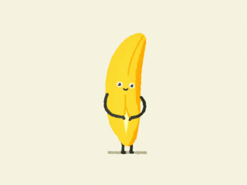 Banana Peekaboo GIF - Banana Peekaboo Wink GIFs