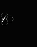 the logo for audiovox communications corp. is a blue hexagon with a letter a on it .