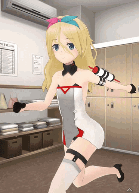 Miyaminami Hikari Alice Gear Aegis GIF