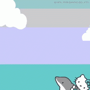 Hello Kitty Dolphin GIF - Hello Kitty Dolphin Fun GIFs