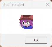 a screenshot of a game that says ' shaniko alert ' at the top