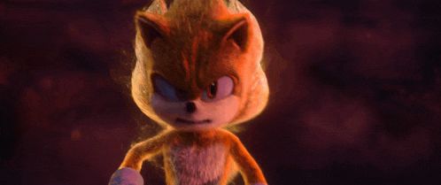 a close up of a sonic the hedgehog 's face