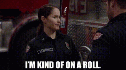 Station19 Andy Herrera GIF - Station19 Andy Herrera Im Kind Of On A Roll GIFs