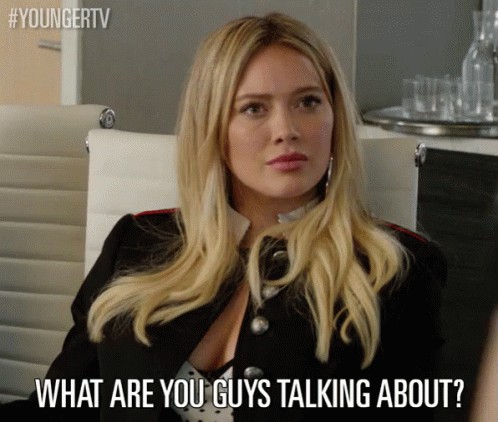 What Are You Guys Talking About? GIF - Hilary Duff Kelsey Peters What Are You Talking About GIFs
