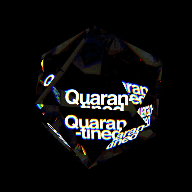 a black background with the words quaran-tinec-tired written on it