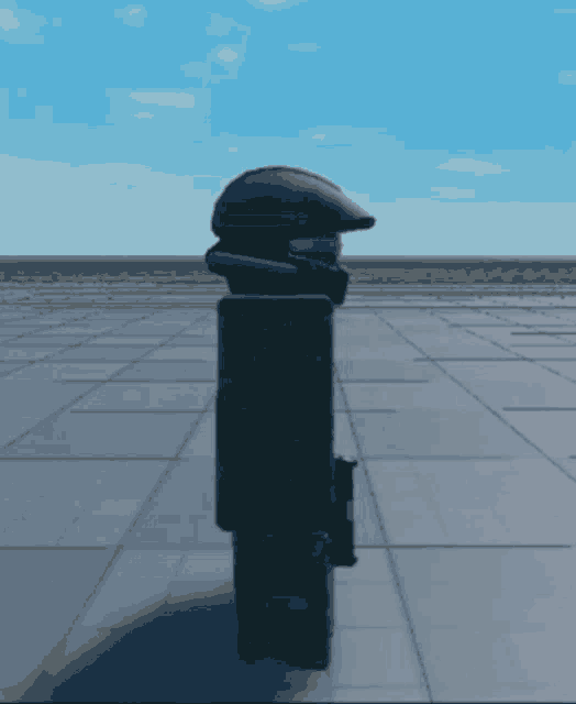 a video game character with a helmet and a badge that says ' sdg '