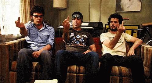 Fight Of The Conchords Fuck You GIF - Fight Of The Conchords Fuck You Middle Finger GIFs