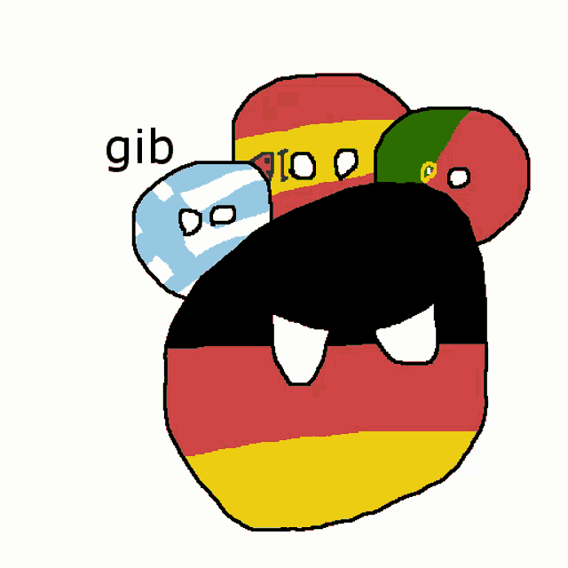 a drawing of a german flag with the words shuts up written below it