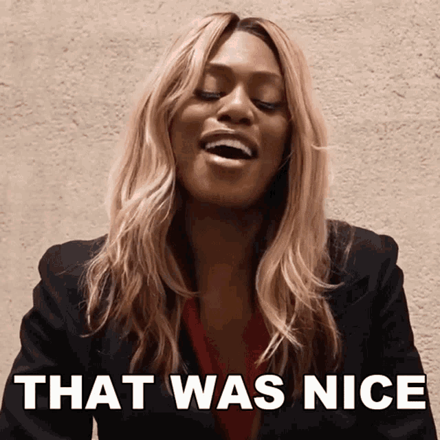 That Was Nice Laverne Cox GIF - That Was Nice Laverne Cox That Was Good GIFs