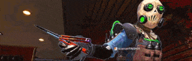 a video game character says to cancel finisher at the bottom of the screen