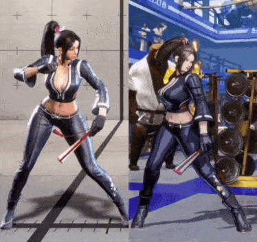 a woman in a video game is holding a bat in her hand