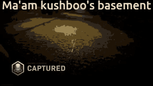 a screenshot of a video game with the words captured at the bottom