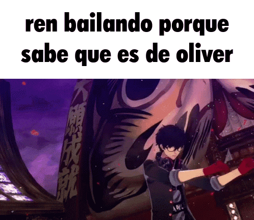 ren bailando porque sabe que es de oliver is written on a screen