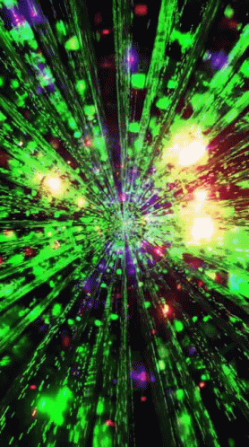 Abstract Neon Space Lights GIF