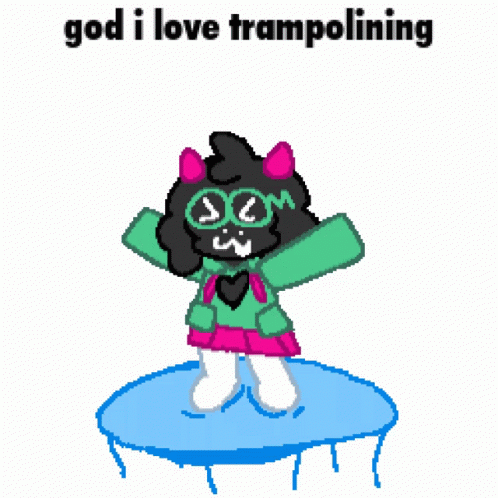 God I Love Trampolining Trampoline GIF - God I Love Trampolining Trampoline Ralsei GIFs