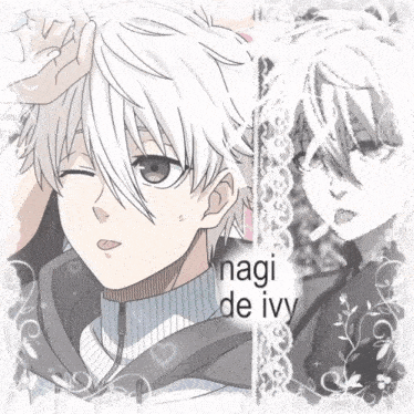 a drawing of a person with the name nagi de ivy